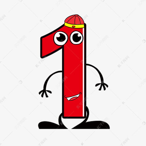 數字藝術新維度 表情卡通數字1藝術字設計與動漫制作